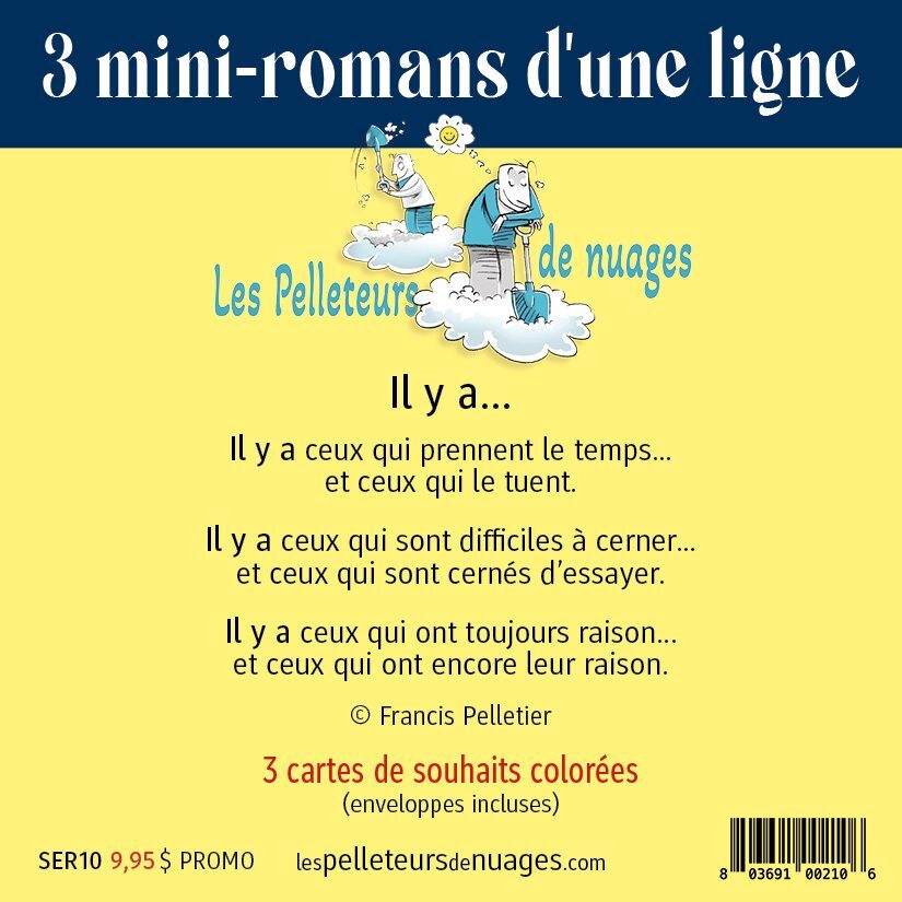 3 mini-romans d'une ligne (série 10)
