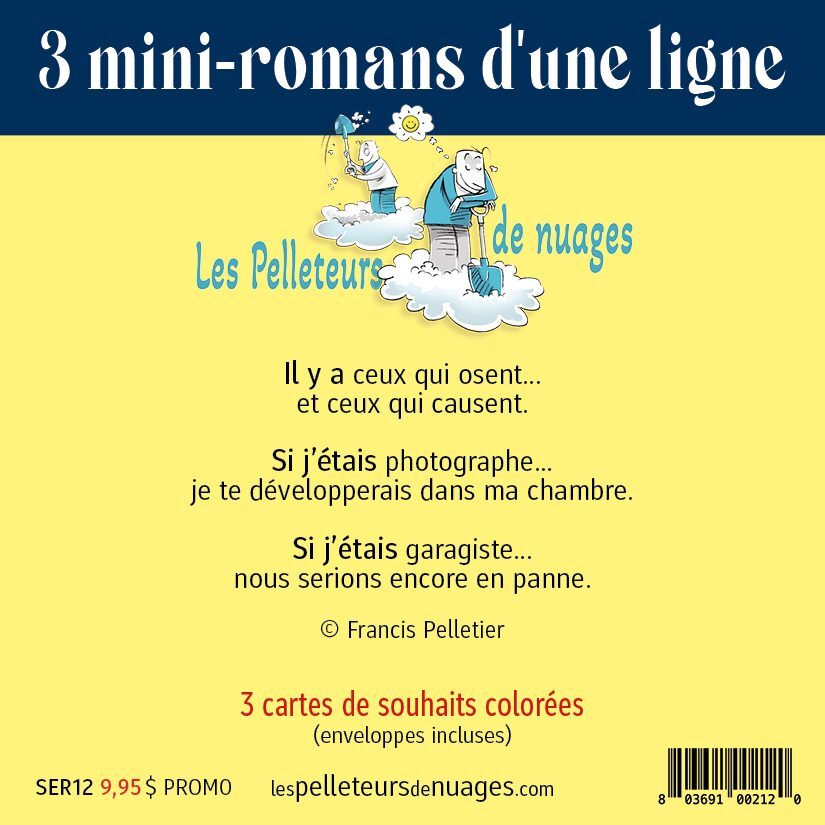 3 mini-romans d'une ligne (série 12)