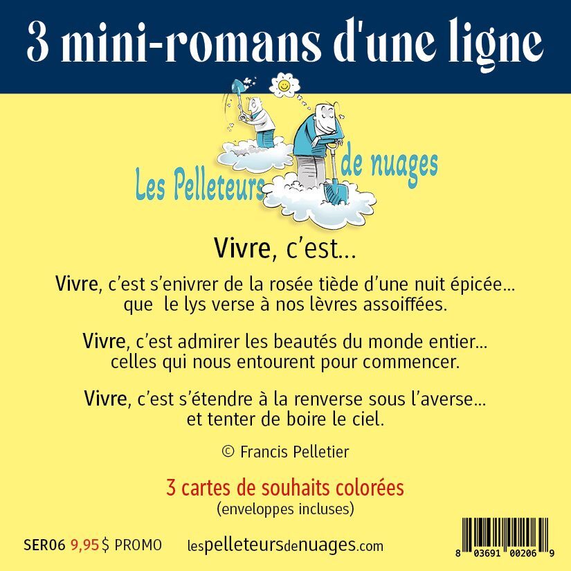 3 mini-romans d'une ligne (série 6)
