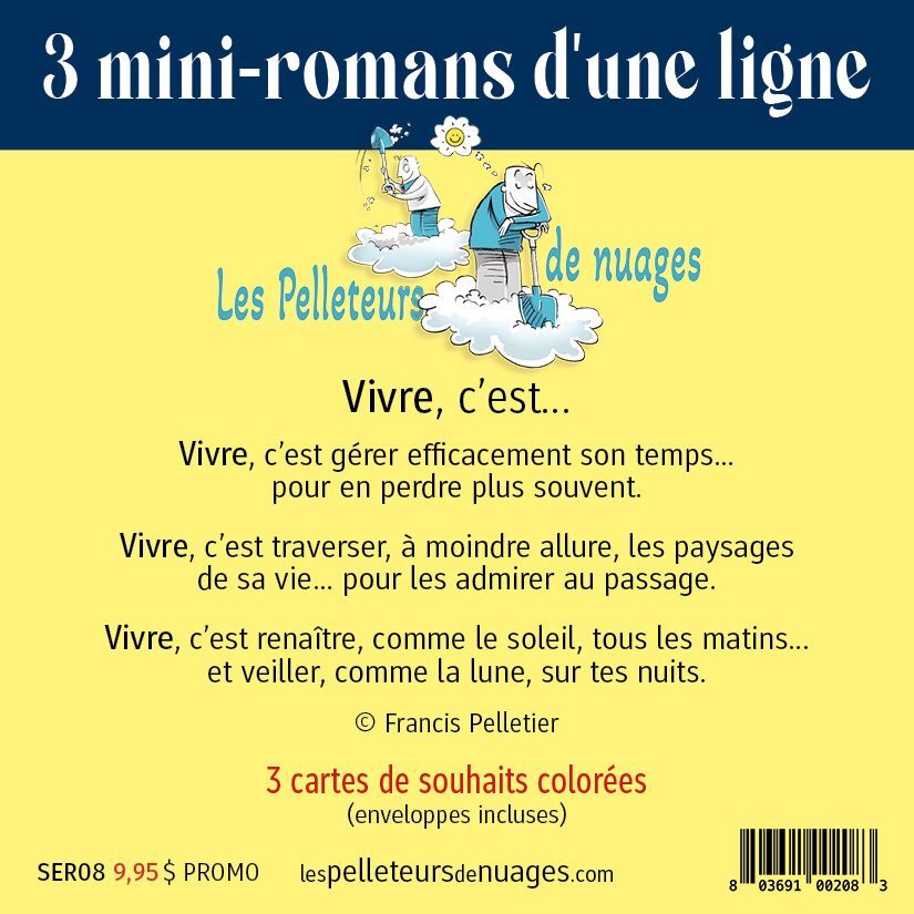 3 mini-romans d'une ligne (série 8)