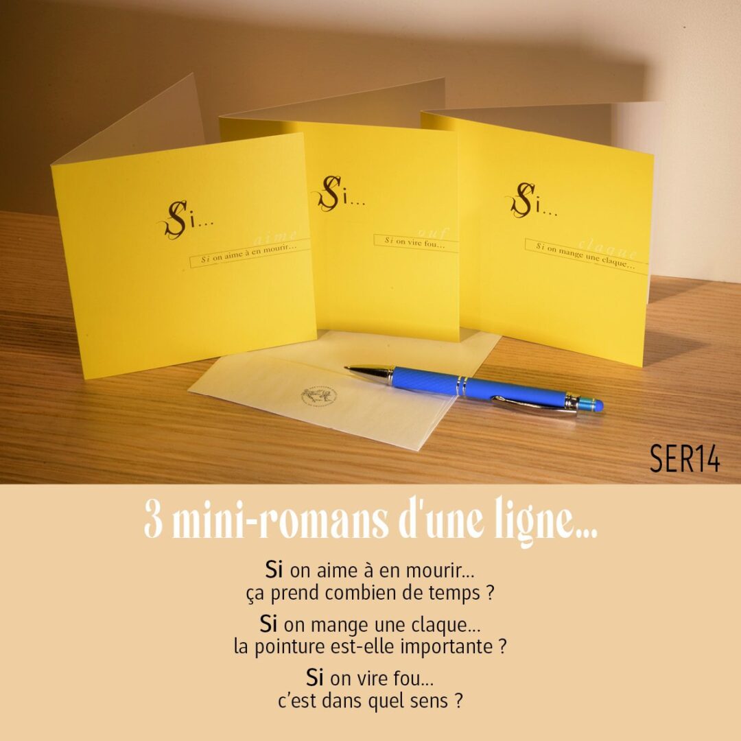 3 mini-romans d'une ligne (série 14)