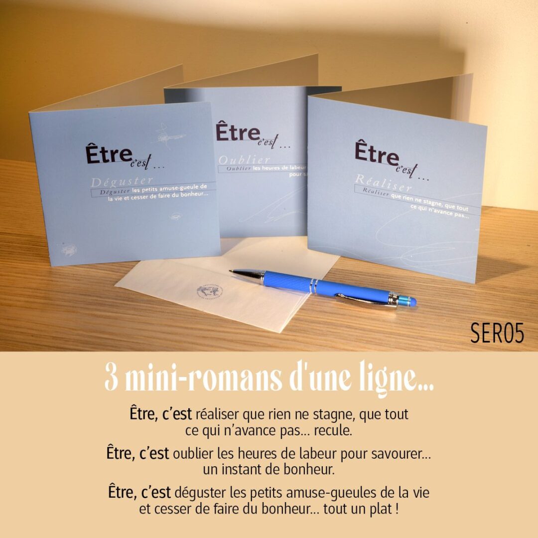 3 mini-romans d'une ligne (série 5)